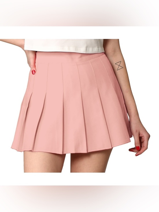 Made By Johnny Other - Pleated Skirt in Pink